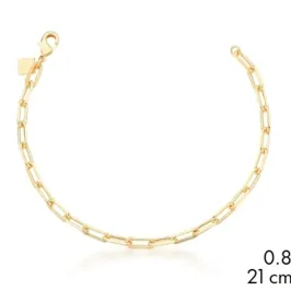 PULSEIRA MALHA CARTIER BAN. DOURADO LISO 0,8 21