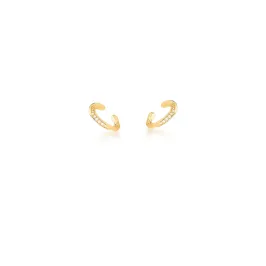 PIERCING BAN. DOURADO CRAV. ZIRC BRANCA 1 LINHA