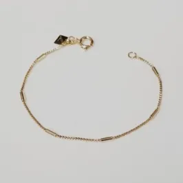 PULSEIRA KIDS BAN. DOURADO LISO CANINHO