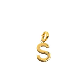 PINGENTE BAN. DOURADO LISO C/ FECHO LETRAS