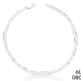PULSEIRA MALHA GRUMET PRATEADO 080 6L