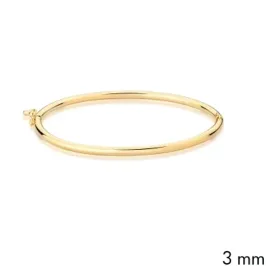 BRACELETE ALGEMA BAN. DOURADO FIO REDONDO 3MM