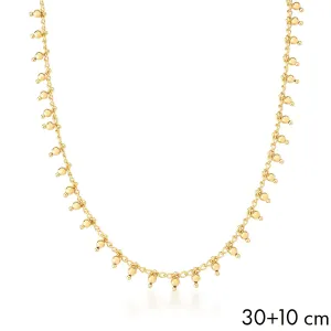 CHOKER BAN. DOURADO LISO BOLINHA DISPERSA REDONDO