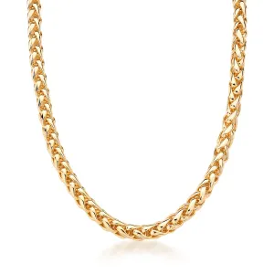 CORRENTE ELO 2 EM 1 LISO 3 VOLTAS 5MM BAN. DOURADO