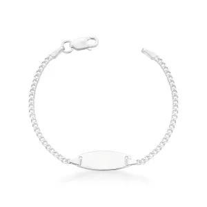 PULSEIRA KIDS PRATEADO LISO PLACA