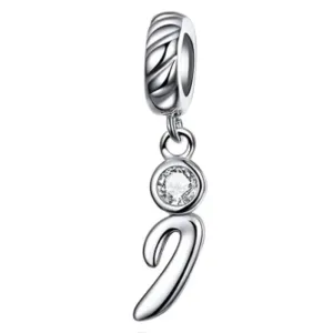 Berloque Prata Letra I