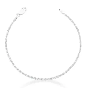 PULSEIRA 1201 CORDAO BAIANO LISO 050 PRATEADO /TAM. 18