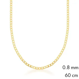 CORRENTE BAN. DOURADO ELO GRUMET 0.8 MM 45CM