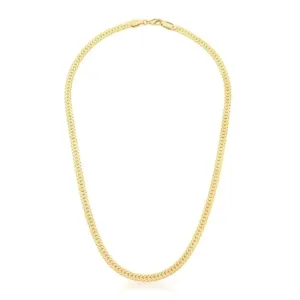 CORRENTE BAN. DOURADO LISO ESTEIRA LAMINADA 4MM  BAN. DOURADO