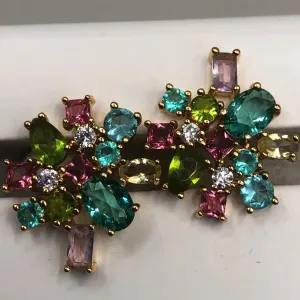 BRINCO COM PEDRAS COLORIDAS