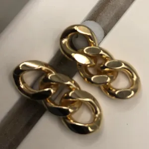 BRINCO BAN. DOURADO LISO 3 ELO GRUMET 11MM