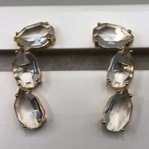 Brinco  Ear Cuff  com Cristais