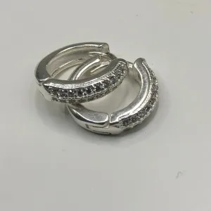 Brinco Argola Cravejado 13MM 20 ZIRC ESP 3MM