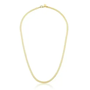 CORRENTE ESTEIRA LAMINADA LISO 3MM BAN. DOURADO /TAM. 30CM +10CM