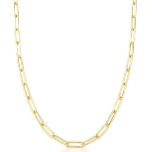 CORRENTE BAN. DOURADO LISO MALHA CATIER 12X4MM 70CM