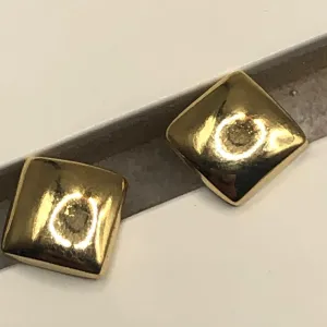 BRINCO BAN. DOURADO LISO QUADRADO 8MM