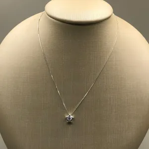 CORRENTE PRATA COM PINGENTE DE ESTRELA.