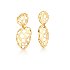 Brinco Ban. Dourado Coleção Sama