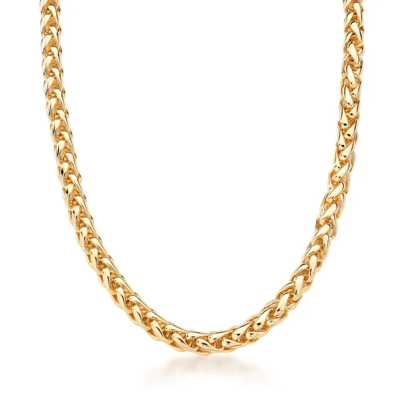CORRENTE ELO 2 EM 1 LISO 3 VOLTAS 5MM BAN. DOURADO
