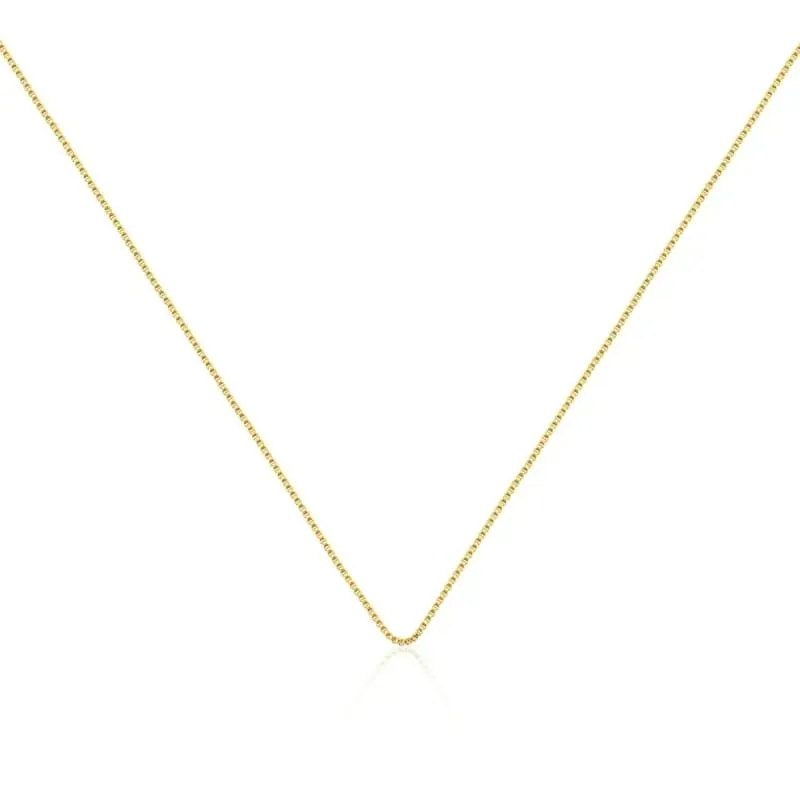 CORRENTE VENEZIANA  BAN. DOURADO LISO 2.2G 45+5CM