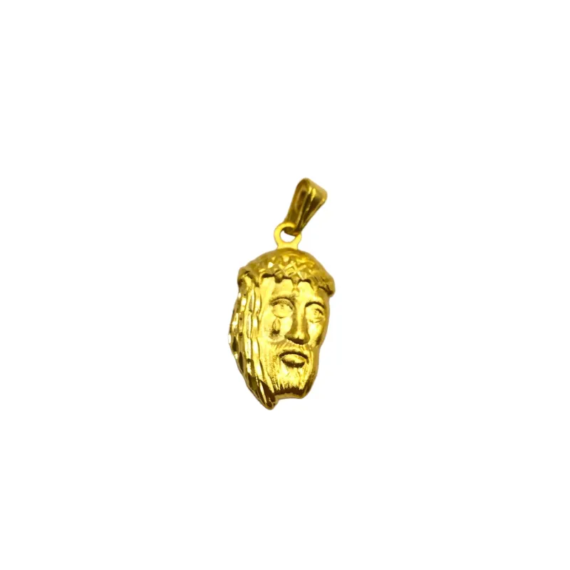 PINGENTE BAN. DOURADO COM IMAGEM DE JESUS CRISTO