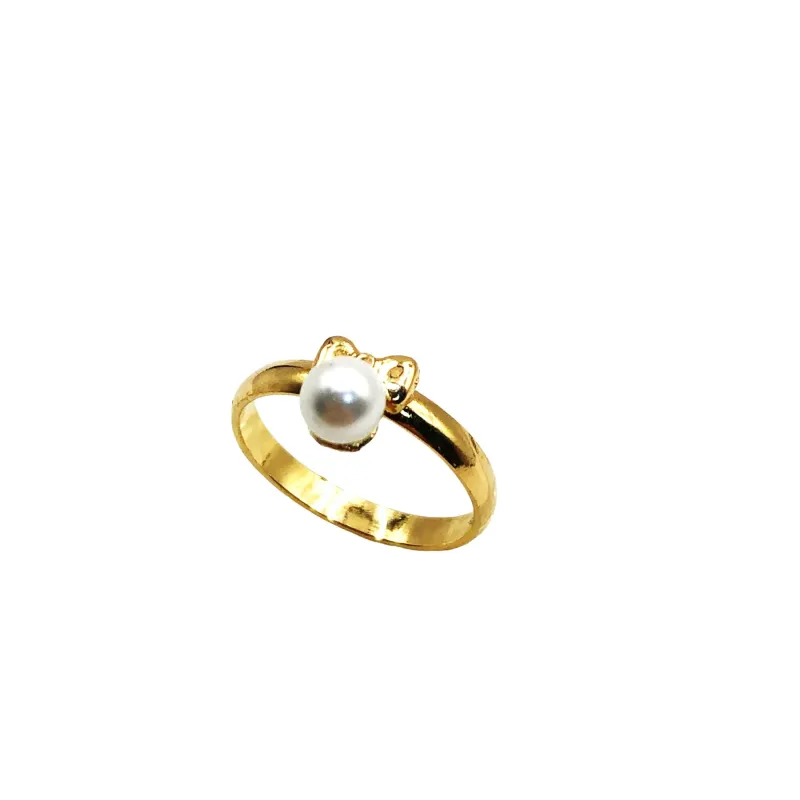 ANEL KIDS BAN. DOURADO LISO LACO PEROLA 4MM