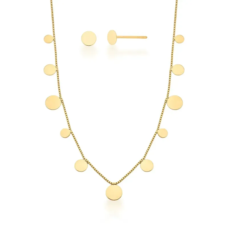 CONJUNTO DE BOLINHA DOURADO 