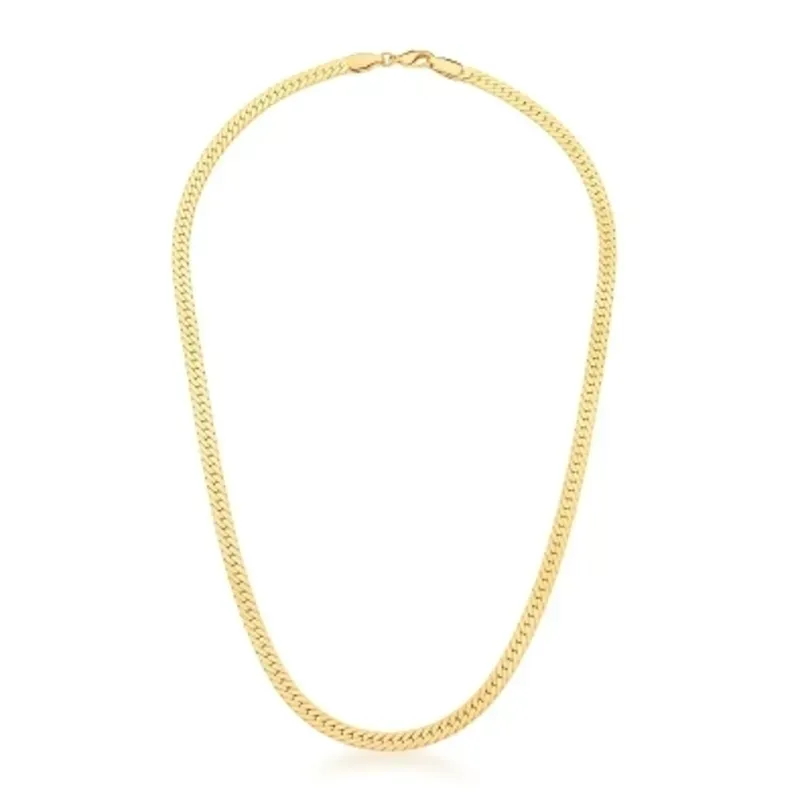 CORRENTE BAN. DOURADO LISO ESTEIRA LAMINADA 4MM  BAN. DOURADO