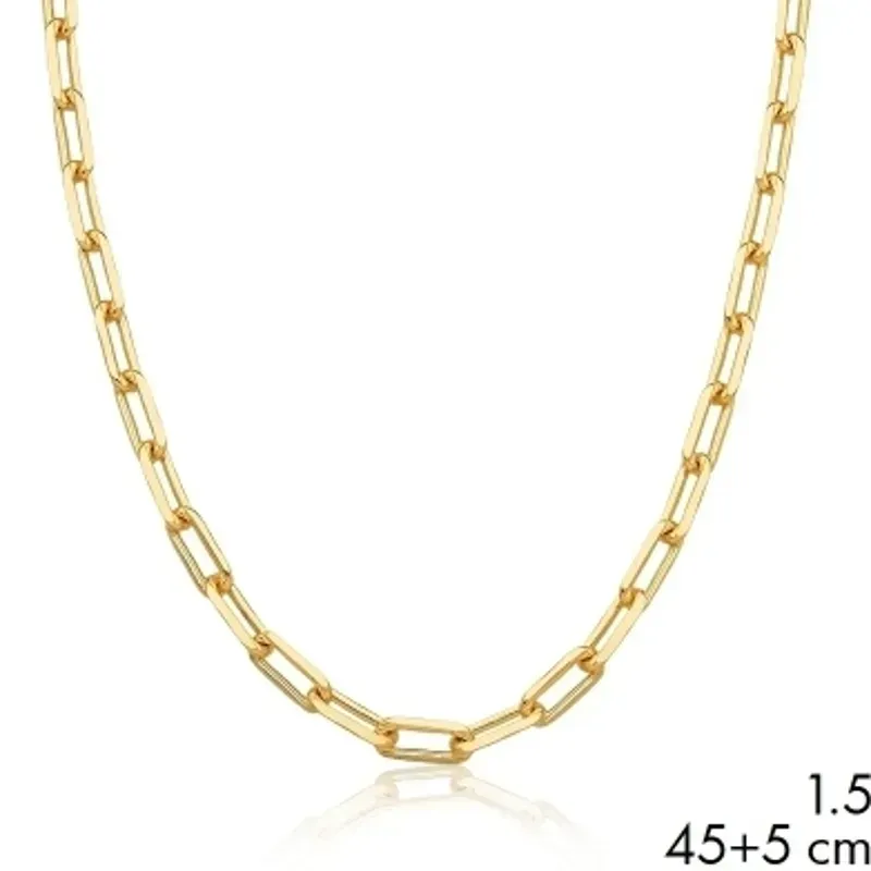 CORRENTE MALHA CARTIER BAN. DOURADO