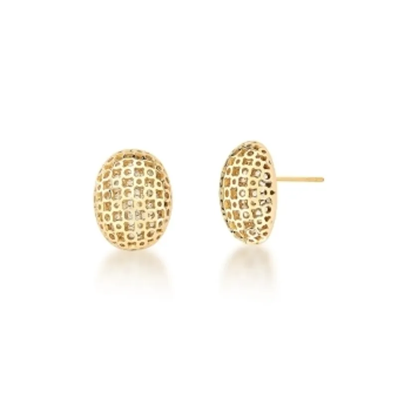 BRINCO BAN. DOURADO CRAV. ZIRC BRANCA OVAL 21X16MM