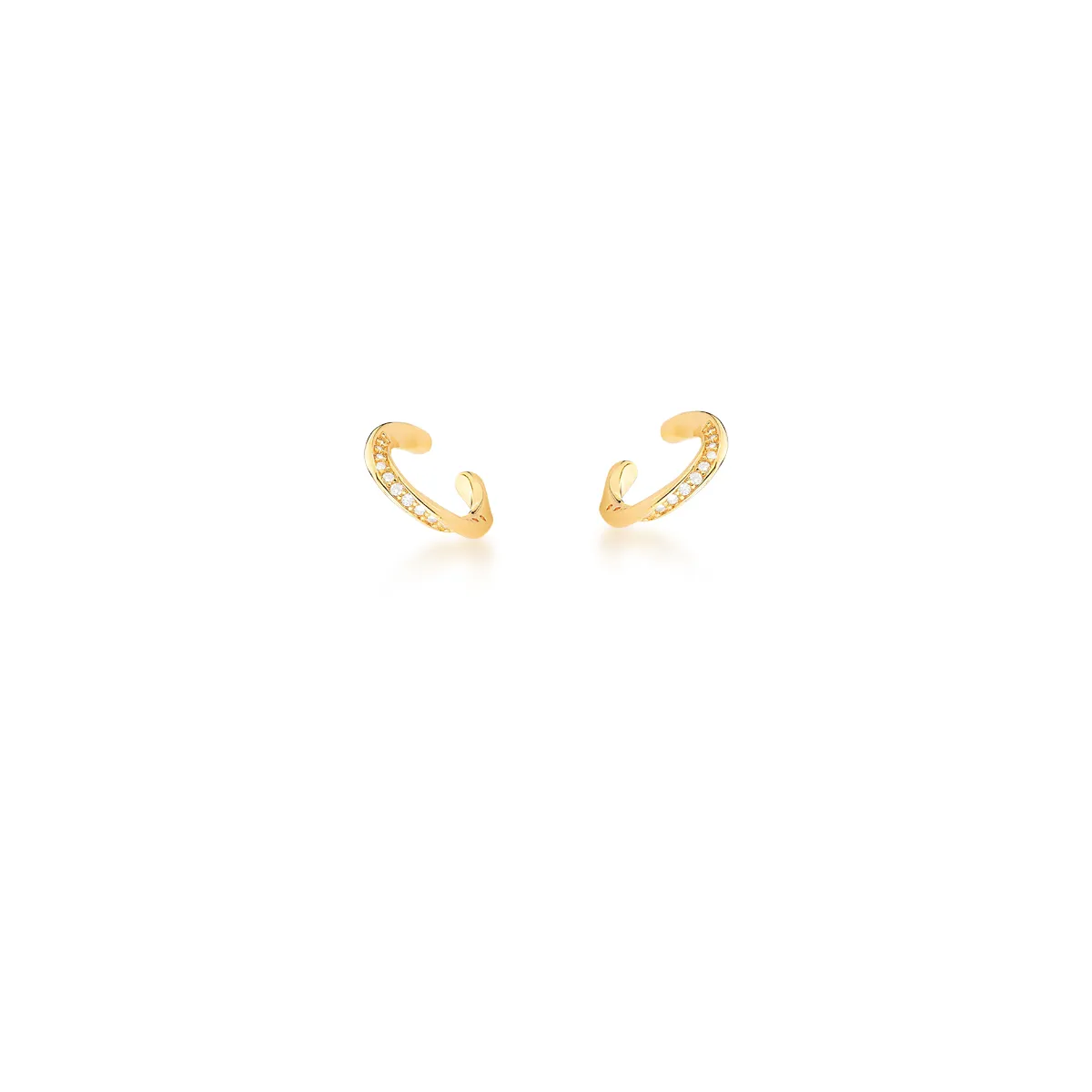 PIERCING BAN. DOURADO CRAV. ZIRC BRANCA 1 LINHA