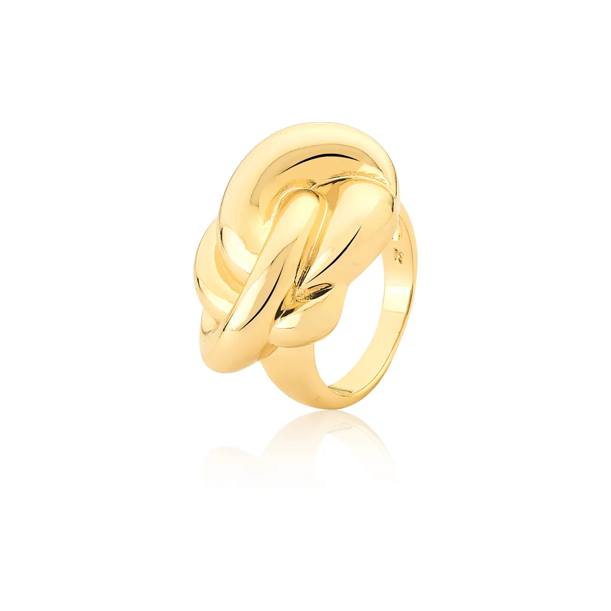 ANEL BAN. DOURADO LISO TRANCADO (CAT)