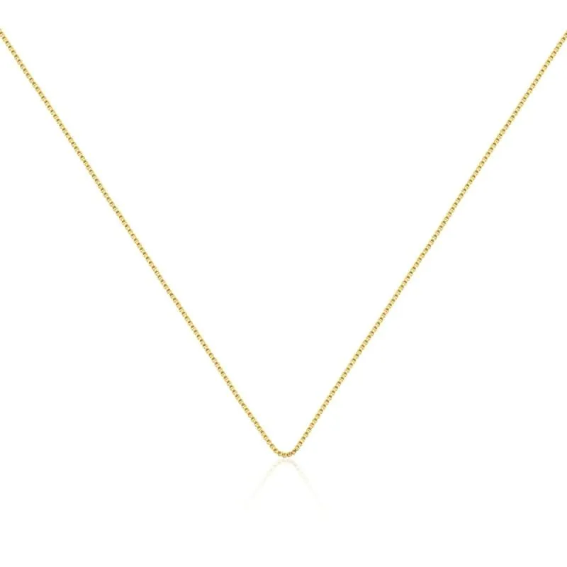 CORRENTE VENEZIANA  BAN. DOURADO LISO 2.2G 45+5CM