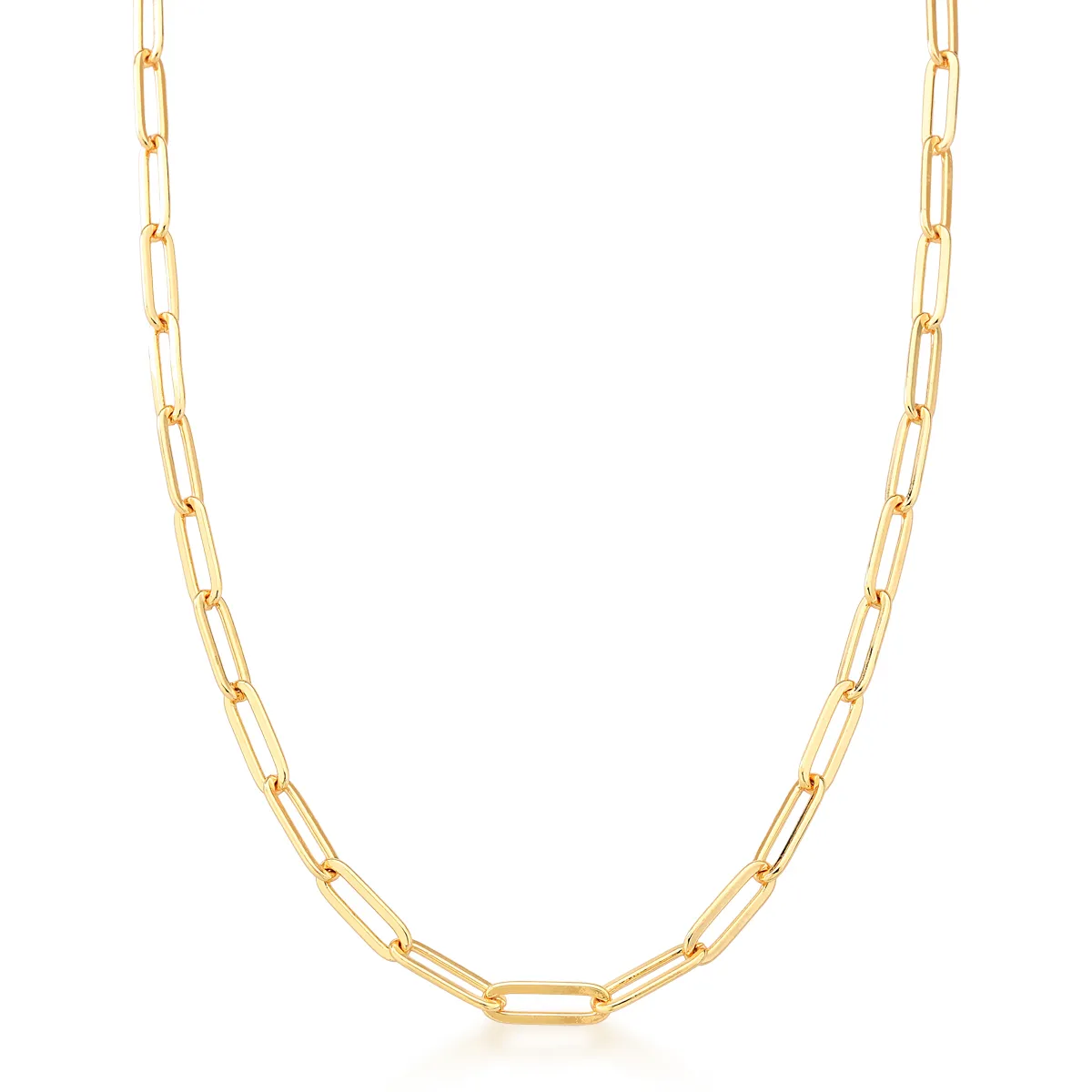 Corrente Masculina Ban. a Ouro Cartie elos longos 70cm