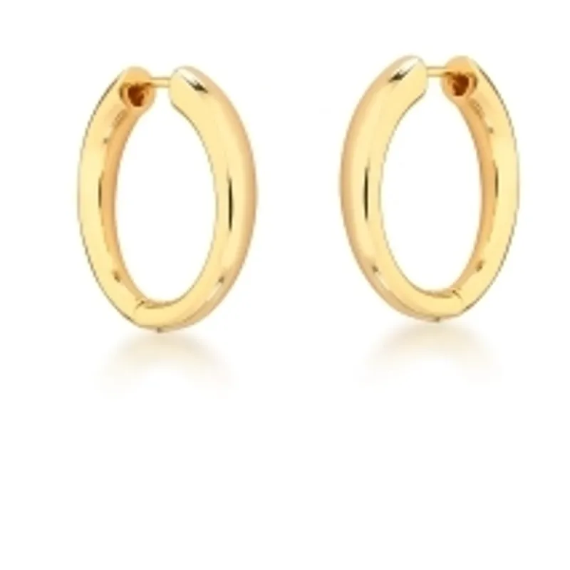 BRINCO BAN. DOURADO LISO ARGOLA 4X24MM BAN. DOURADO