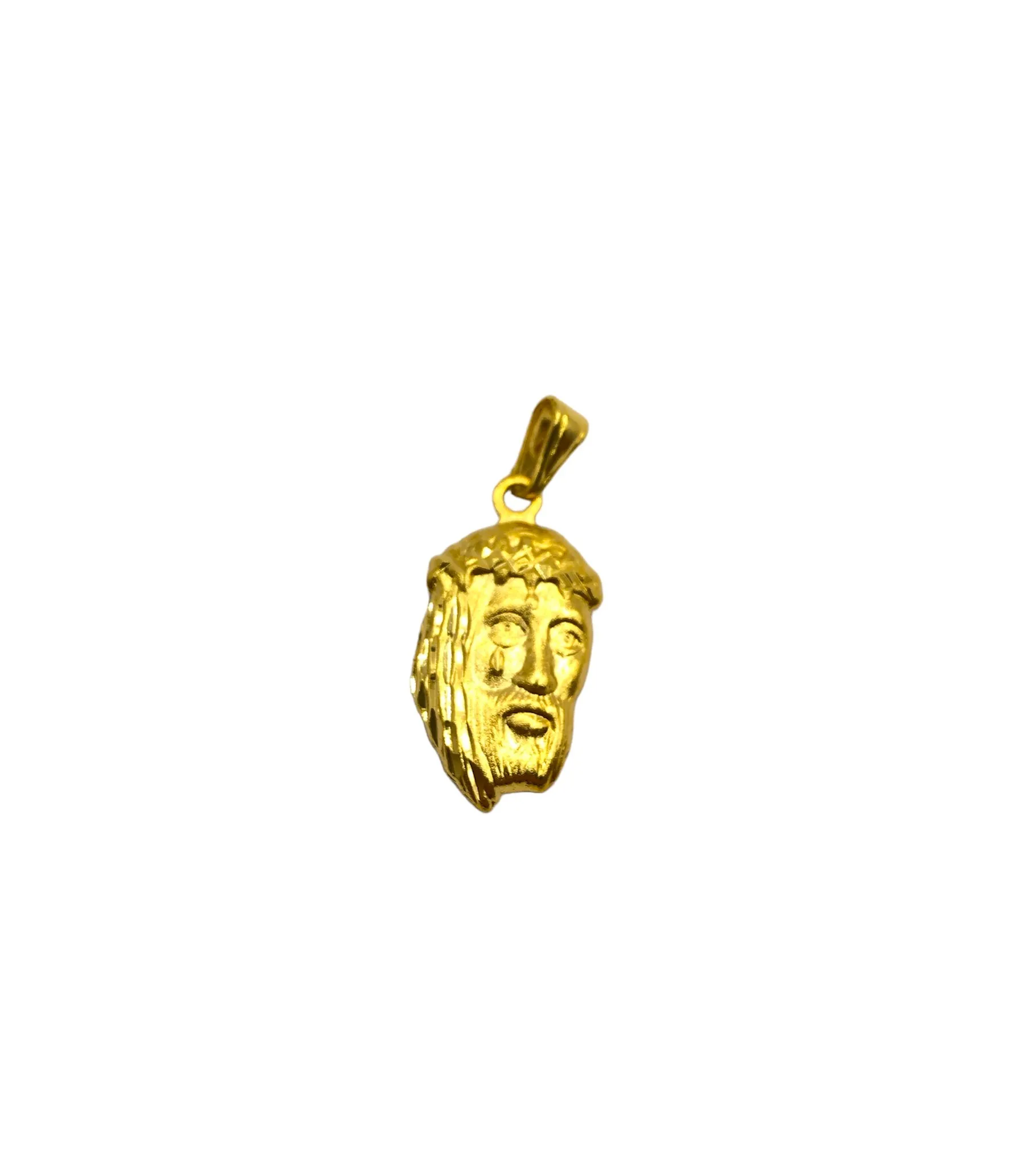 PINGENTE BAN. DOURADO COM IMAGEM DE JESUS CRISTO