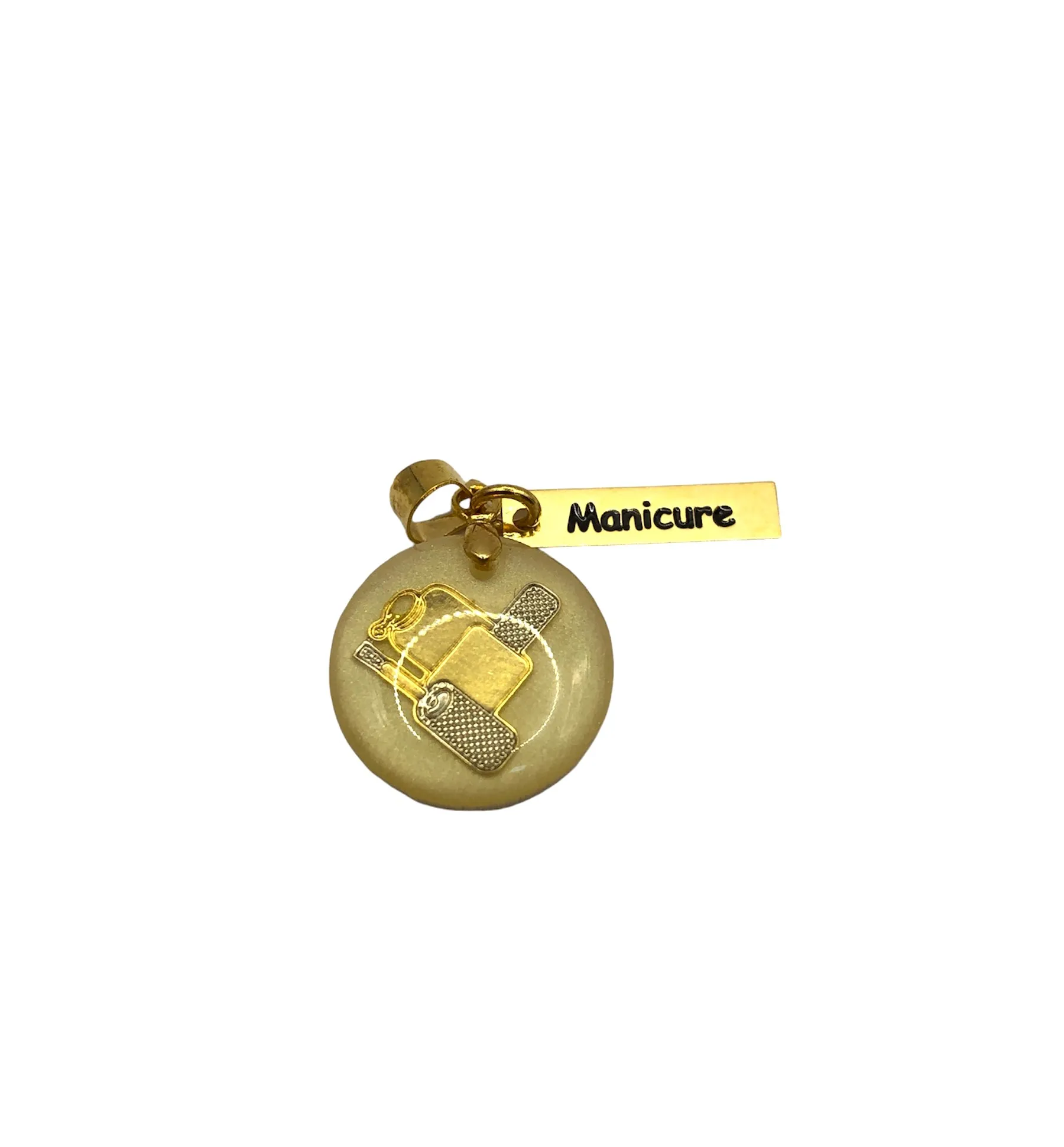 PINGENTE BAN. DOURADO PROFISSÃO MANICURE
