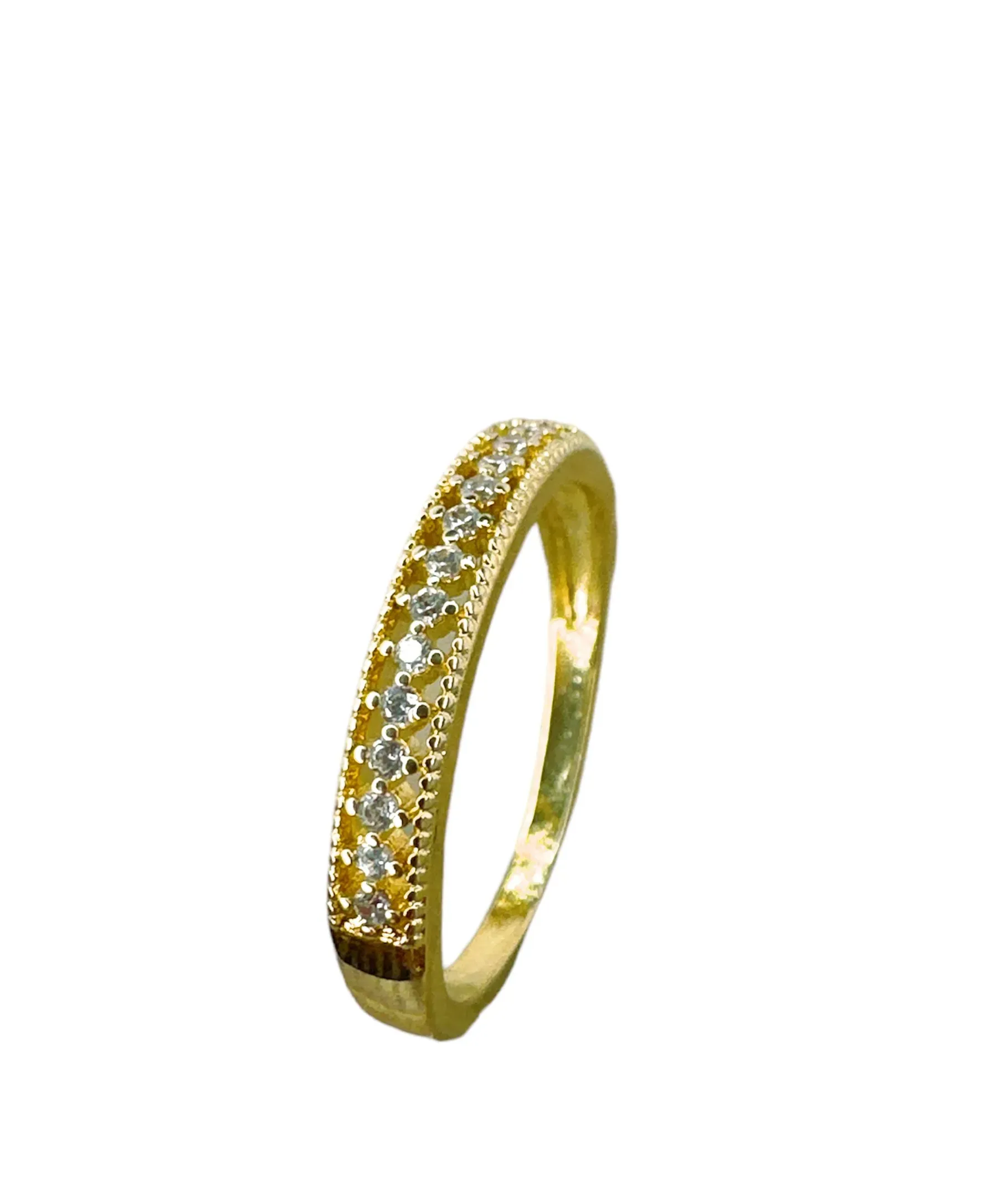 ANEL BANHADO A OURO 18K 