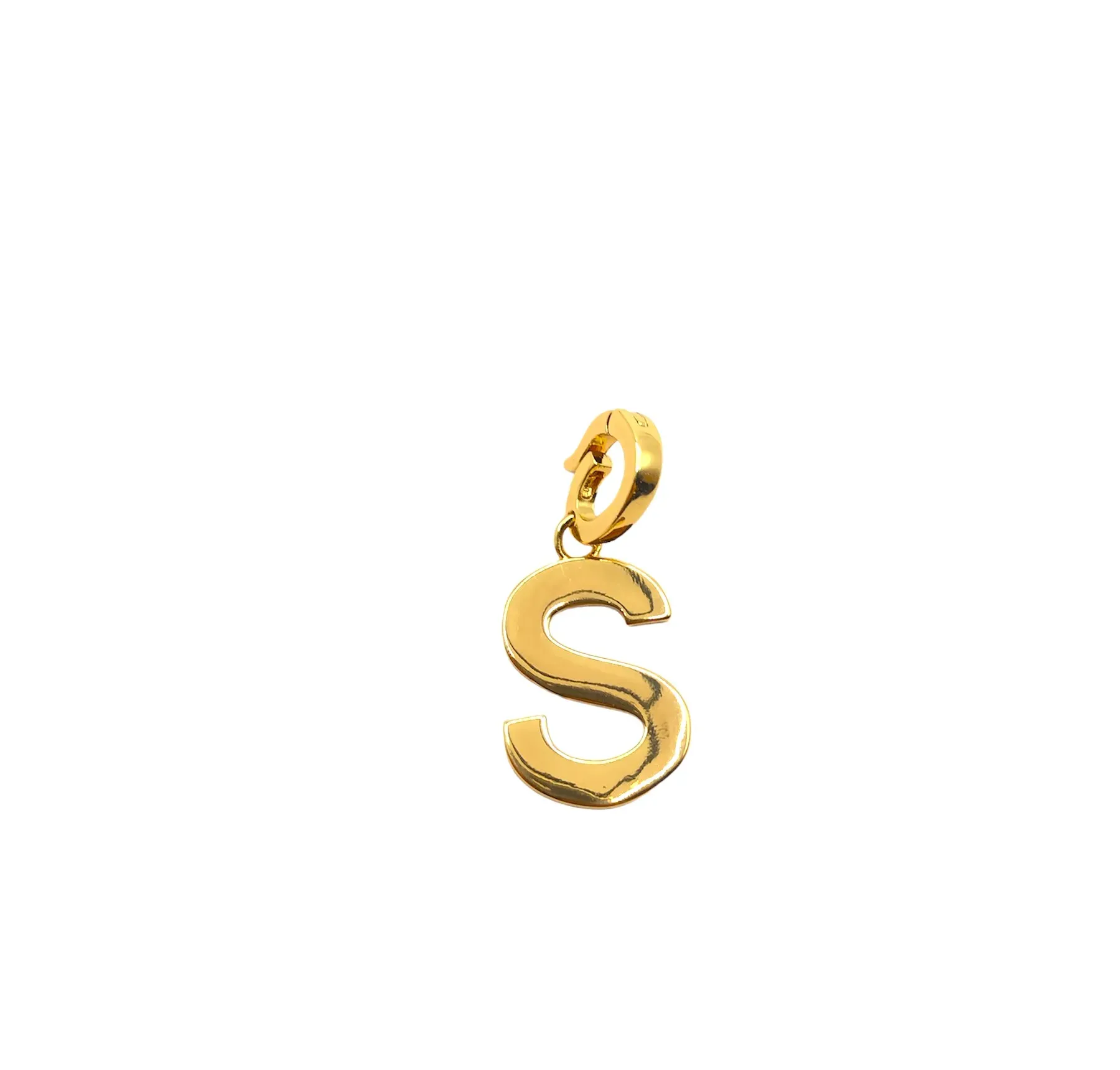 PINGENTE BAN. DOURADO LISO C/ FECHO LETRAS