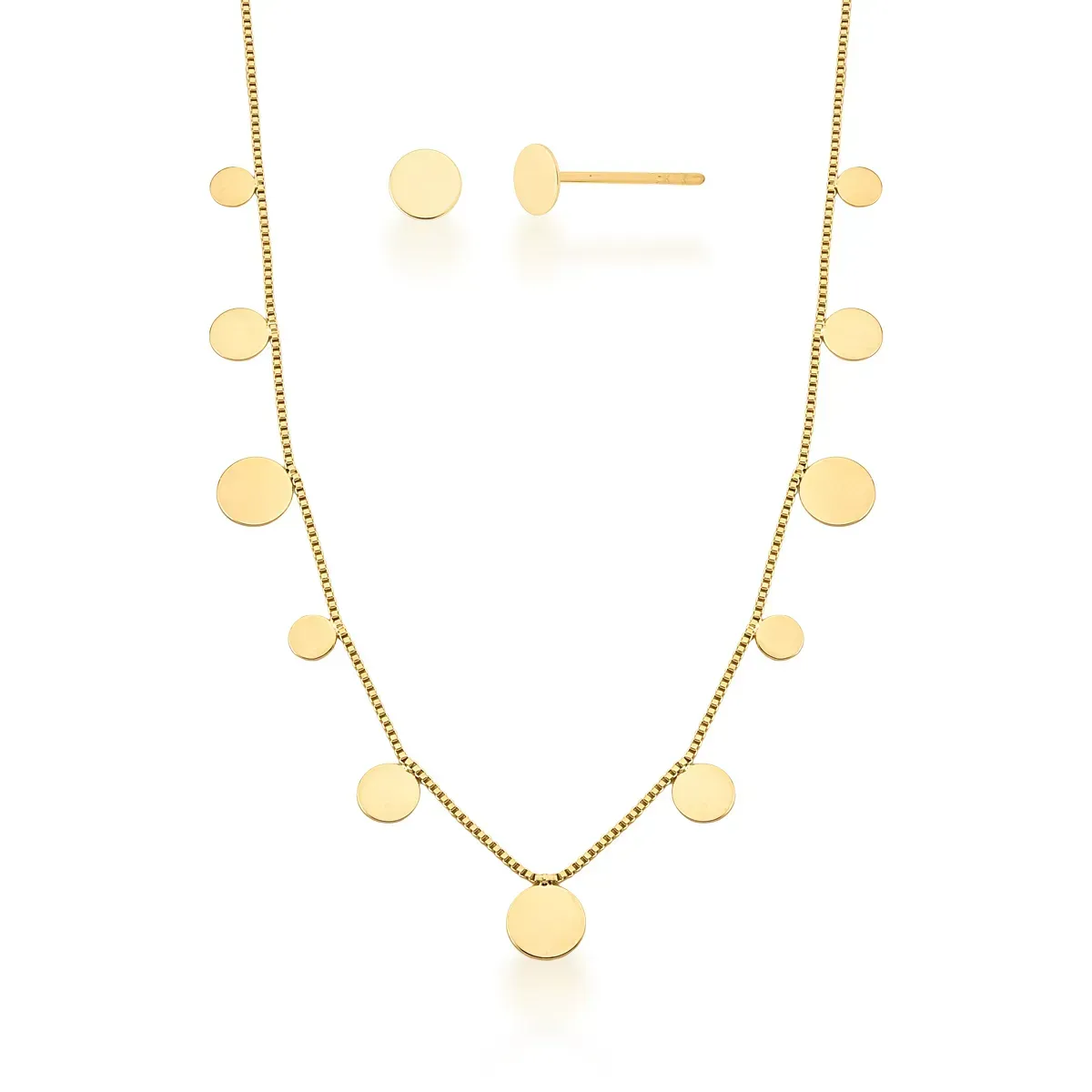 CONJUNTO DE BOLINHA DOURADO 