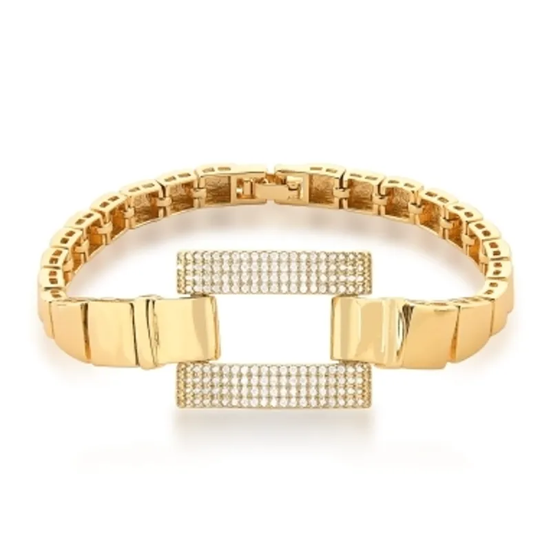 PULSEIRA  BRANCA VAZADO QUADRADO