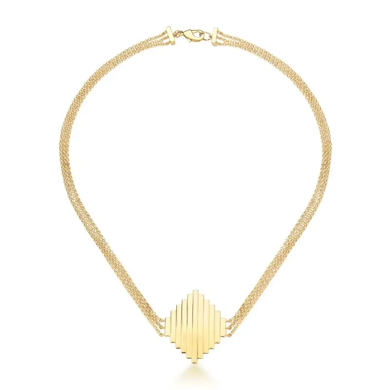 CORRENTE CHOKER LISO COM 3 VOLTAS 