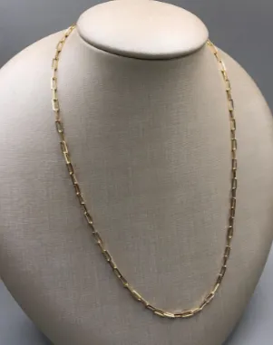 CORRENTE MALHA CARTIER 7X3X1MM BAN. DOURADO LISO