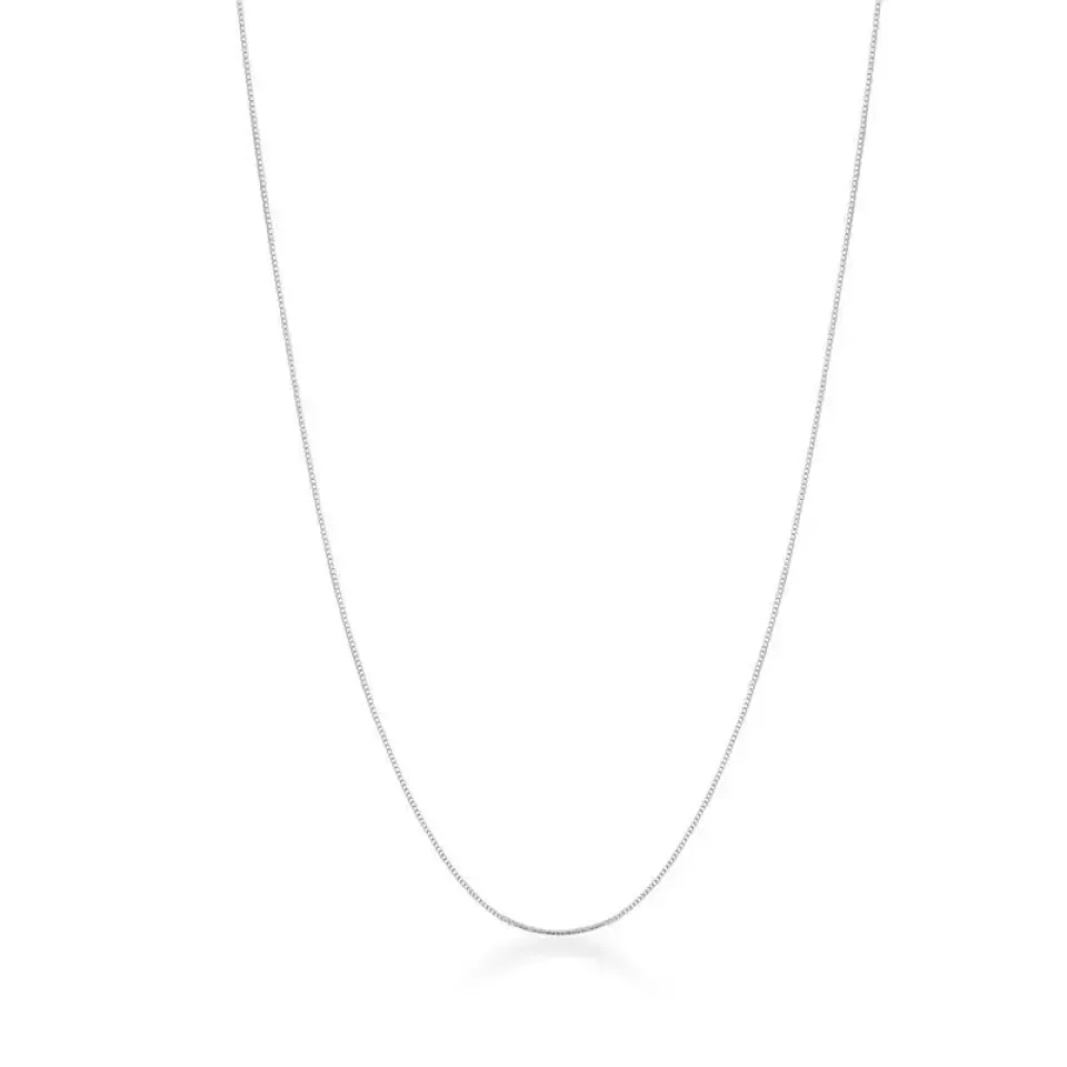 CORRENTE PRATA FEMININA 45 CM