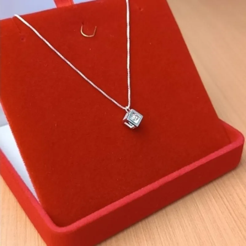 GARGANTILHA PRATA CUBO C ZIRC VENEZ 0.6MM